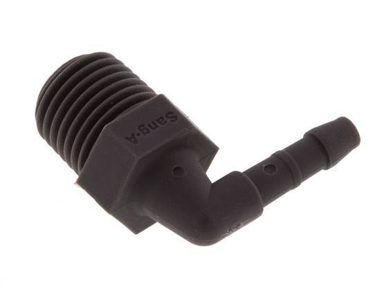 4 mm & R1/4'' PA 6 L-Slangpilaar Met Buitendraad [10 Stuks]