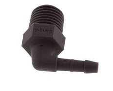 4 mm & R1/4'' PA 6 Elbow Hose Barb with Male Threads [10 Pieces]