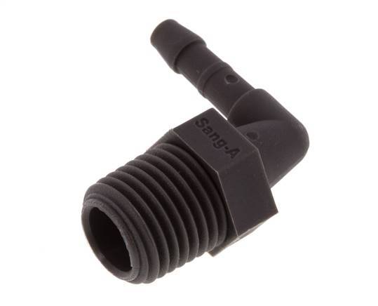 4 mm & R1/4'' PA 6 L-Slangpilaar Met Buitendraad [10 Stuks]