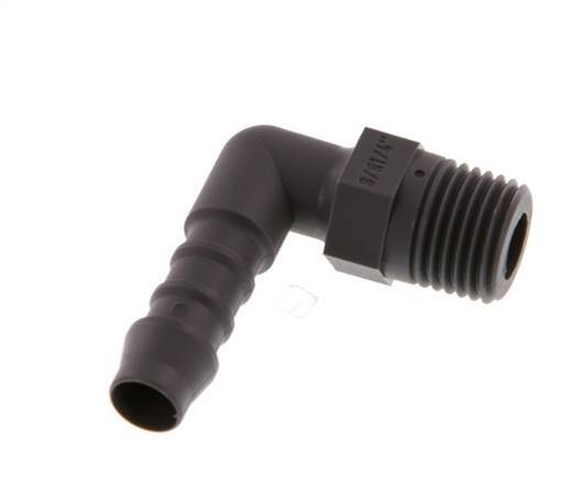 8 mm & R1/4'' PA 6 L-Slangpilaar Met Buitendraad [10 Stuks]