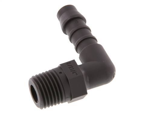 8 mm & R1/4'' PA 6 L-Slangpilaar Met Buitendraad [10 Stuks]