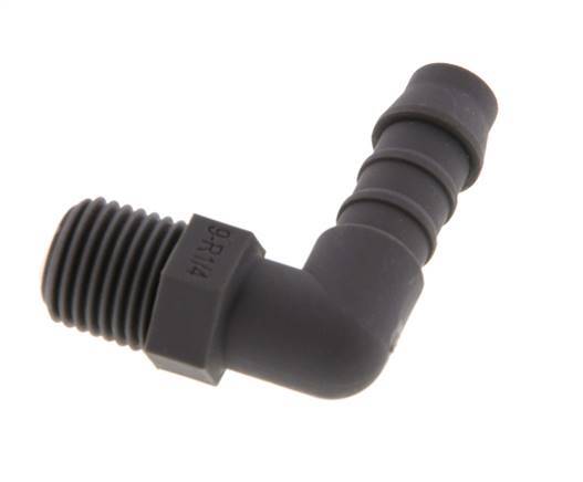 9 mm & R1/4'' PA 6 L-Slangpilaar Met Buitendraad [10 Stuks]