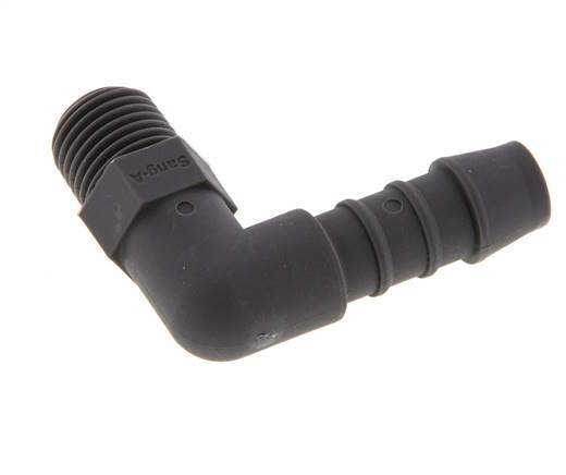 10 mm & R1/4'' PA 6 L-Slangpilaar Met Buitendraad [10 Stuks]