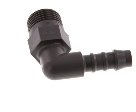 8 mm & R3/8'' PA 6 L-Slangpilaar Met buitendraad [5 Stuks]
