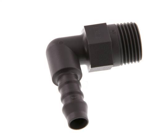 8 mm & R3/8'' PA 6 L-Slangpilaar Met buitendraad [5 Stuks]