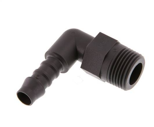 8 mm & R3/8'' PA 6 L-Slangpilaar Met buitendraad [5 Stuks]