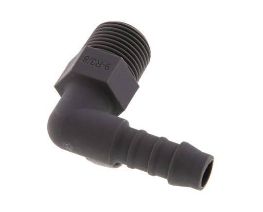 9 mm & R3/8'' PA 6 L-Slangpilaar Met Buitendraad [10 Stuks]