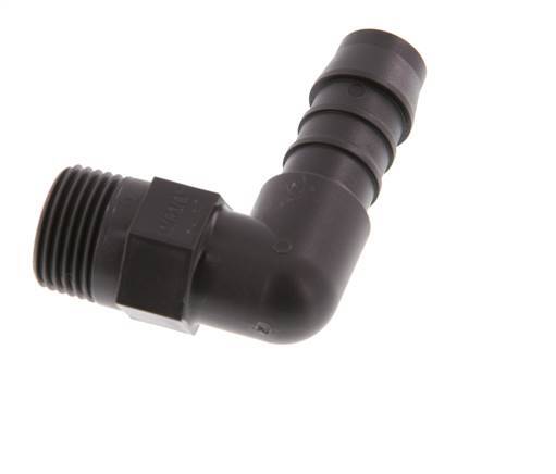 12 mm & R3/8'' PA 6 L-Slangpilaar Met buitendraad [5 Stuks]