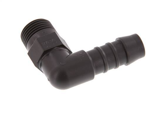 12 mm & R3/8'' PA 6 L-Slangpilaar Met buitendraad [5 Stuks]