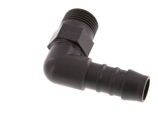 12 mm & R3/8'' PA 6 L-Slangpilaar Met buitendraad [5 Stuks]