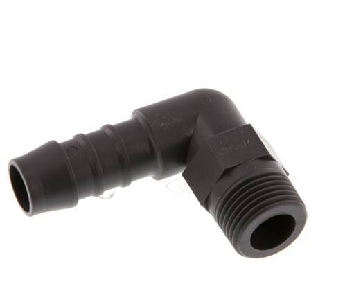 12 mm & R3/8'' PA 6 L-Slangpilaar Met buitendraad [5 Stuks]