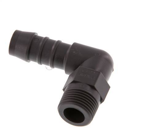 12 mm & R3/8'' PA 6 L-Slangpilaar Met buitendraad [5 Stuks]