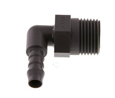 8 mm & R1/2'' PA 6 L-Slangpilaar Met buitendraad [5 Stuks]