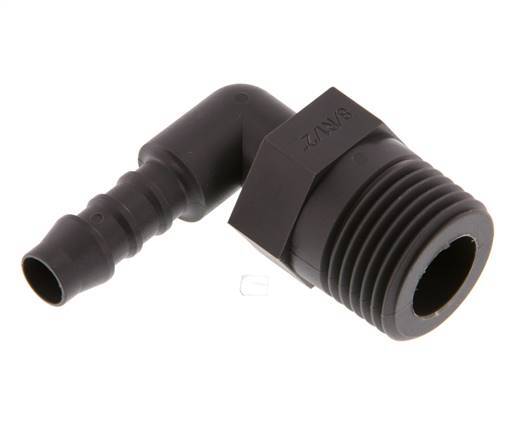 8 mm & R1/2'' PA 6 L-Slangpilaar Met buitendraad [5 Stuks]