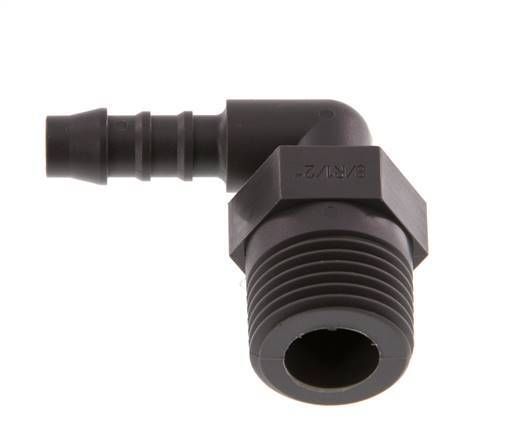 8 mm & R1/2'' PA 6 L-Slangpilaar Met buitendraad [5 Stuks]
