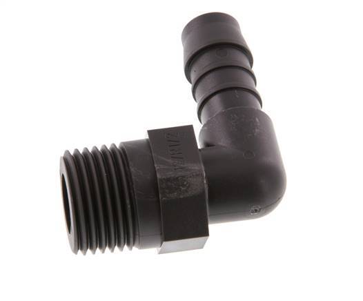 12 mm & R1/2'' PA 6 Elbow Hose Barb with Male Threads [5 Pieces]