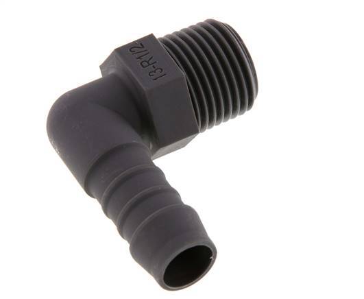 13 mm & R1/2'' PA 6 L-Slangpilaar Met buitendraad [5 Stuks]