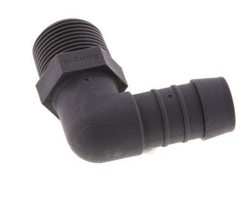 19 mm & R3/4'' PA 6 L-Slangpilaar Met Buitendraad [2 Stuks]