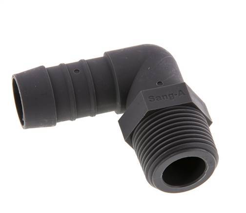 19 mm & R3/4'' PA 6 L-Slangpilaar Met Buitendraad [2 Stuks]