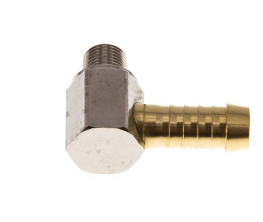 9 mm & R1/8'' Messing L-Slangpilaar Met Buitendraad [2 Stuks]