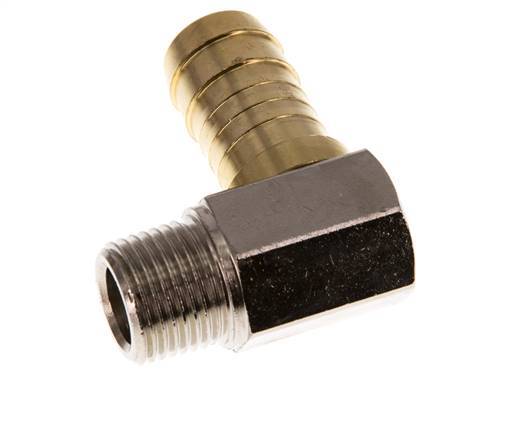 19 mm & R1/2'' Messing L-Slangpilaar Met Buitendraad