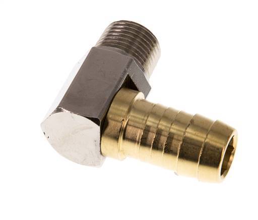 19 mm & R1/2'' Messing L-Slangpilaar Met Buitendraad