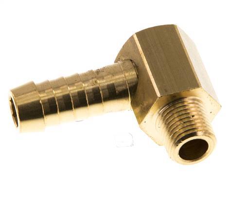 9 mm & M10x1 (taps) Messing L-Slangpilaar Met Buitendraad [2 Stuks]