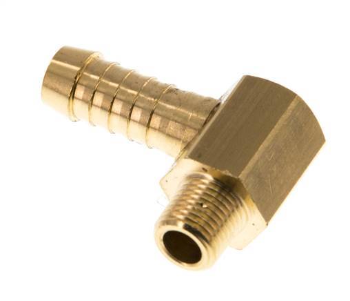 9 mm & M10x1 (taps) Messing L-Slangpilaar Met Buitendraad [2 Stuks]