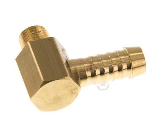9 mm & M10x1 (taps) Messing L-Slangpilaar Met Buitendraad [2 Stuks]