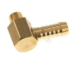 9 mm & M10x1 (taps) Messing L-Slangpilaar Met Buitendraad [2 Stuks]