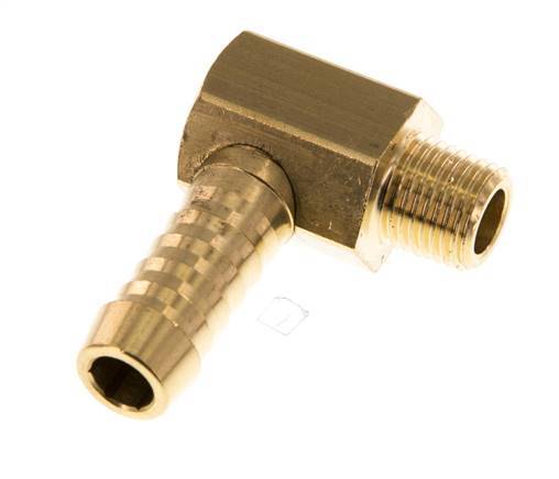 9 mm & M10x1 (taps) Messing L-Slangpilaar Met Buitendraad [2 Stuks]