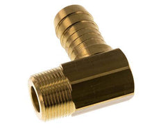 19 mm & M24x1.5 (taps) Messing L-Slangpilaar Met Buitendraad