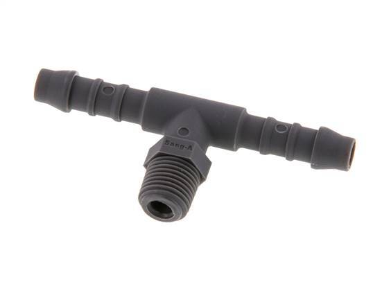 6 mm & R1/8'' PA 6 T-slangpilaar met buitendraad [10 Stuks]