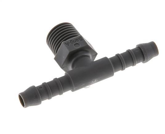 6 mm & R1/4'' PA 6 T-slangpilaar met buitendraad [10 Stuks]