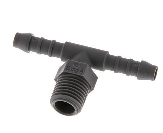 6 mm & R1/4'' PA 6 T-slangpilaar met buitendraad [10 Stuks]