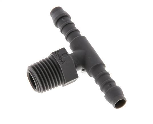 6 mm & R1/4'' PA 6 T-slangpilaar met buitendraad [10 Stuks]