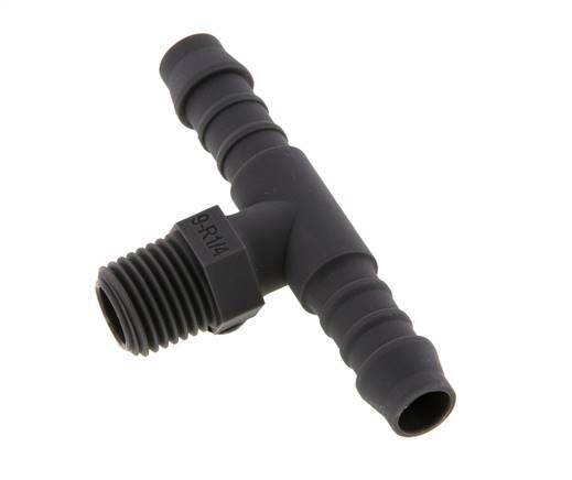 9 mm & R1/4'' PA 6 T-slangpilaar met buitendraad [10 Stuks]
