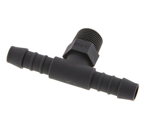 10 mm & R3/8'' PA 6 T-slangpilaar met buitendraad [5 Stuks]