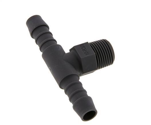 10 mm & R3/8'' PA 6 T-slangpilaar met buitendraad [5 Stuks]