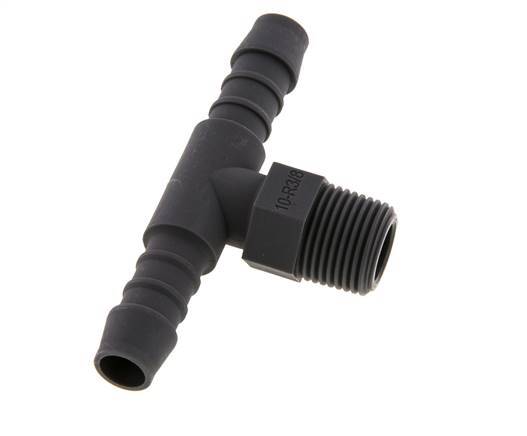 10 mm & R3/8'' PA 6 T-slangpilaar met buitendraad [5 Stuks]