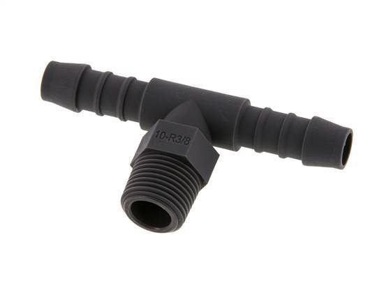 10 mm & R3/8'' PA 6 T-slangpilaar met buitendraad [5 Stuks]