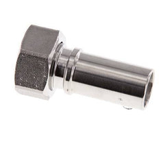 19 mm & G3/4'' RVS 1.4401 Slangpilaar Wartelmoer Vlakke PTFE Afdichting en Veiligheidskraag EN 14420-5 (DIN 2817)