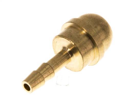 4 mm Messing Slangpilaar zonder Wartelmoer (G3/8'') [5 Stuks]