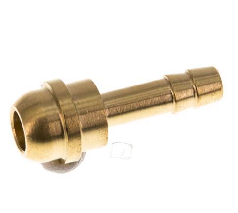 6 mm Messing Slangpilaar zonder Wartelmoer (G3/8'') [5 Stuks]