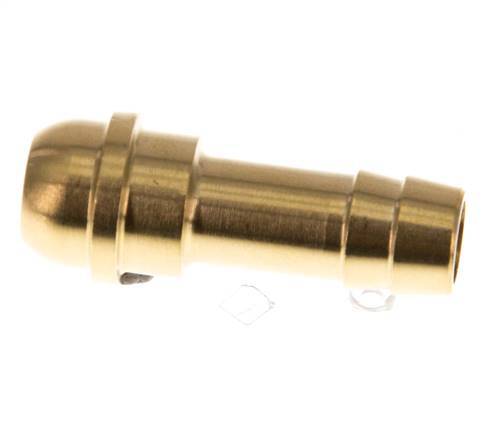 9 mm (3/8'') Brass Hose Barb without Union Nut (G3/8'') [5 Pieces]
