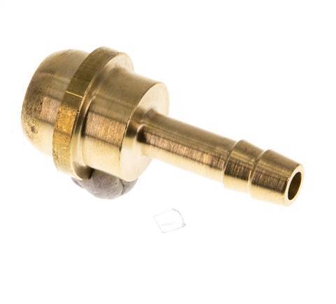 6 mm Messing Slangpilaar zonder Wartelmoer (G1/2'') [2 Stuks]