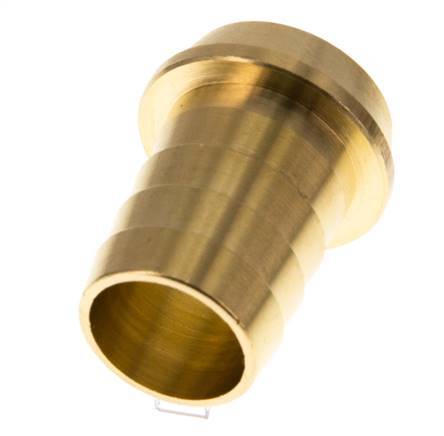 19 mm Messing Slangpilaar zonder Wartelmoer (G1'') 17mm [2 Stuks]