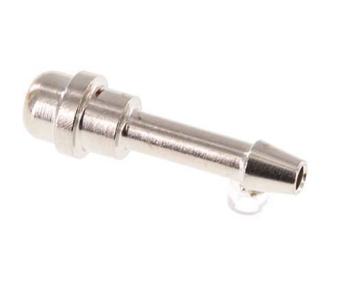 4 mm vernikkeld Messing Slangpilaar zonder Wartelmoer (G1/8'') 11mm [5 Stuks]