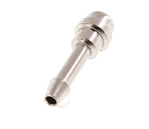 4 mm vernikkeld Messing Slangpilaar zonder Wartelmoer (G1/8'') 11mm [5 Stuks]