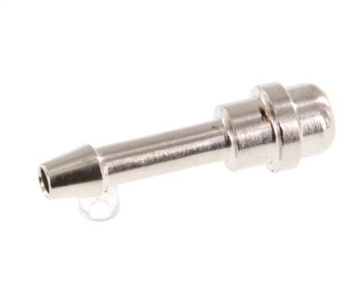 4 mm vernikkeld Messing Slangpilaar zonder Wartelmoer (G1/8'') 11mm [5 Stuks]